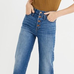 MADEWELL SLIM WIDE LEG CROP